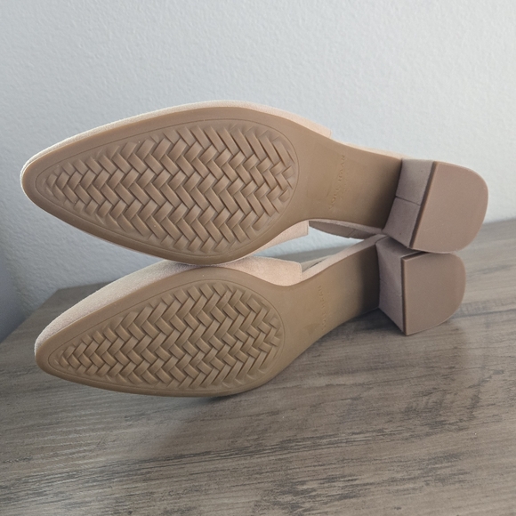 Cole Haan The Go-To Slingback Pump 45 mm Suede Beige Size 10B Defect Mild Scuffs - Picture 11 of 12